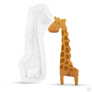 Силиконовый молд - Фигурка жирафа, 10х4см 