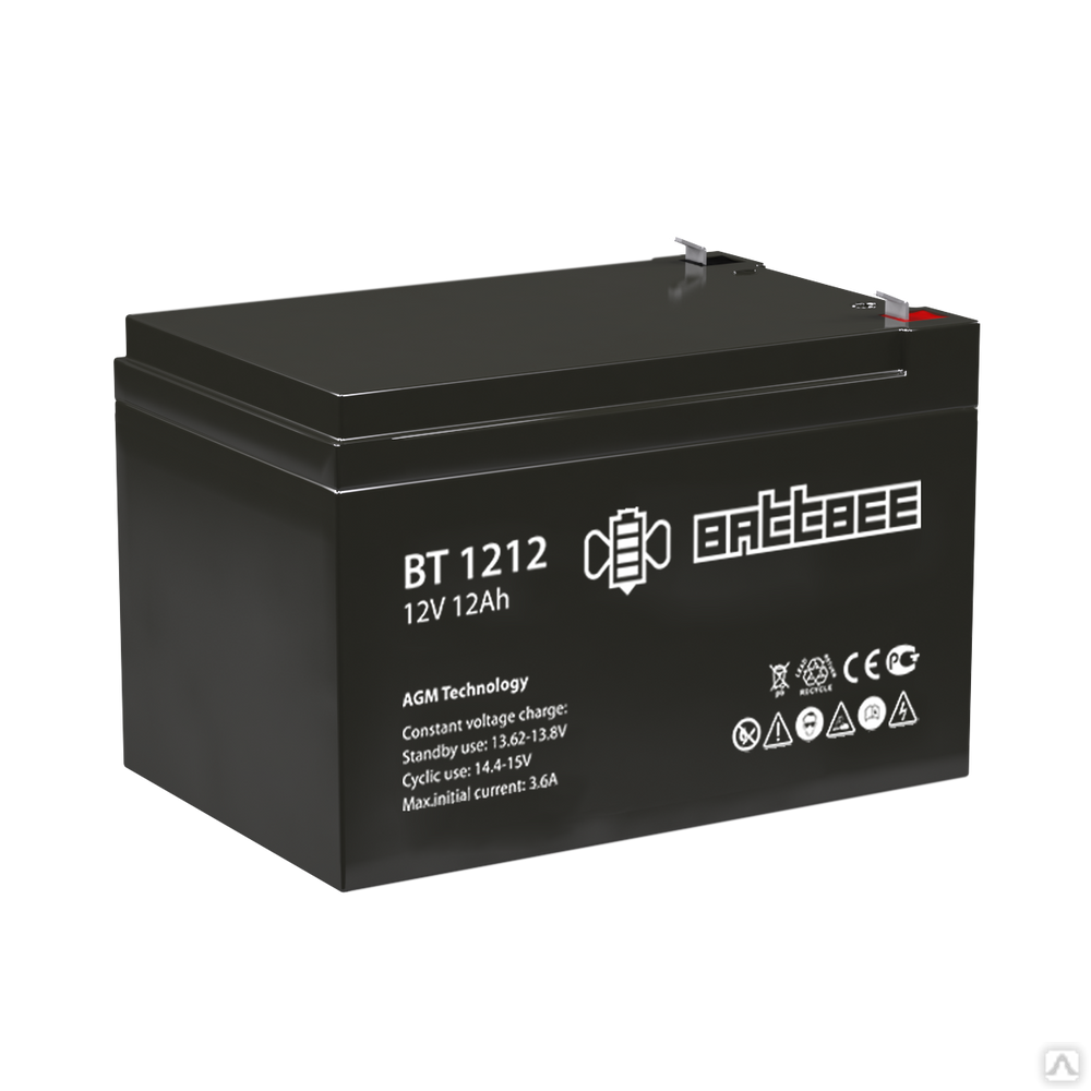 Аккумуляторная батарея 12-12 (12В, 12Ач) BattBee