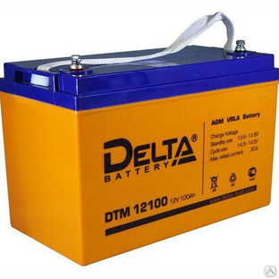 Аккумуляторная батарея 12-100 (12В, 100Ач) Delta DTM 12100 L 