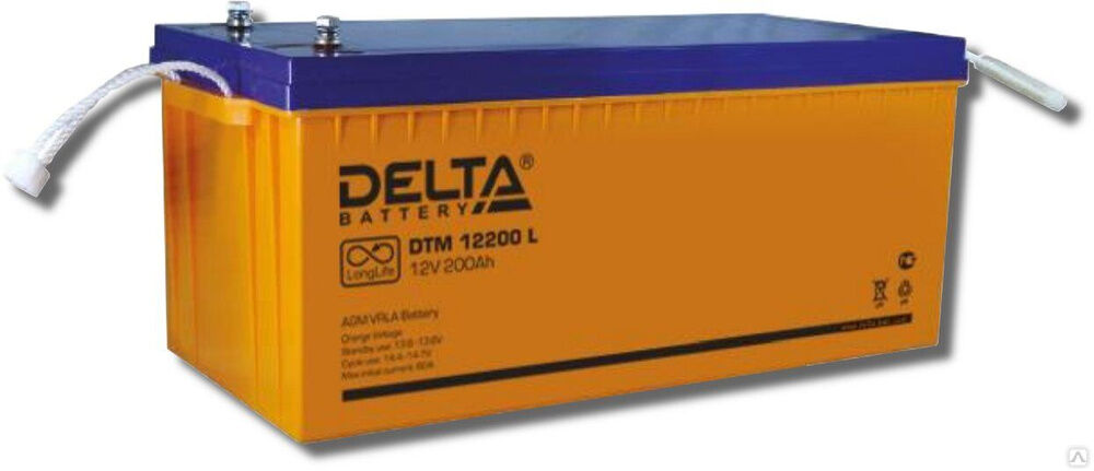 Аккумуляторная батарея 12-200 (12В, 200Ач) Delta DTM 12200 L