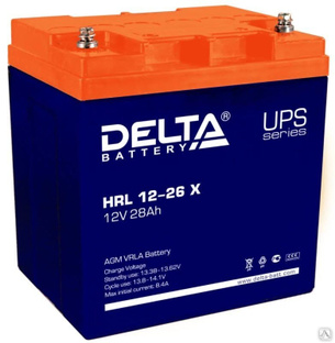 Аккумуляторная батарея 12-26 (12В, 26Ач) Delta HRL 12-26 X 