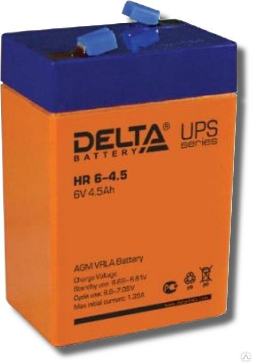 Аккумуляторная батарея Delta HR 6-4.5 (6V 4.5Ah)