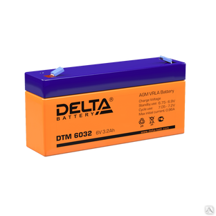 Аккумуляторная батарея 6-3,2 (6В, 3,2Ач) Delta DTM 6032 