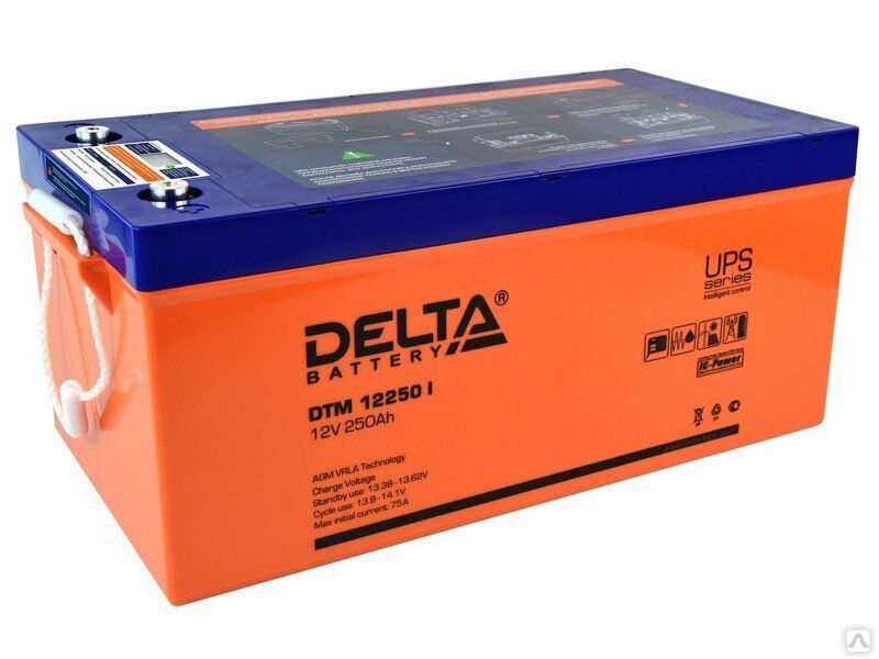 Аккумуляторная батарея 12-250 (12В, 250Ач) Delta DTM 12250 I