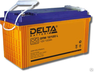 Аккумуляторная батарея 12-120 (12В, 120Ач) Delta DTM 12120 L 