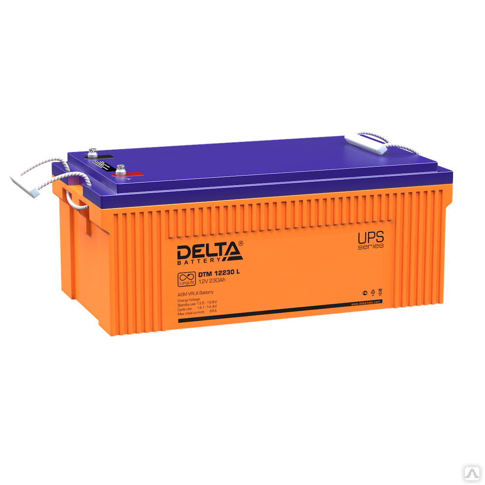 Аккумуляторная батарея 12-230 (12В, 230Ач) Delta DTM 12230 L