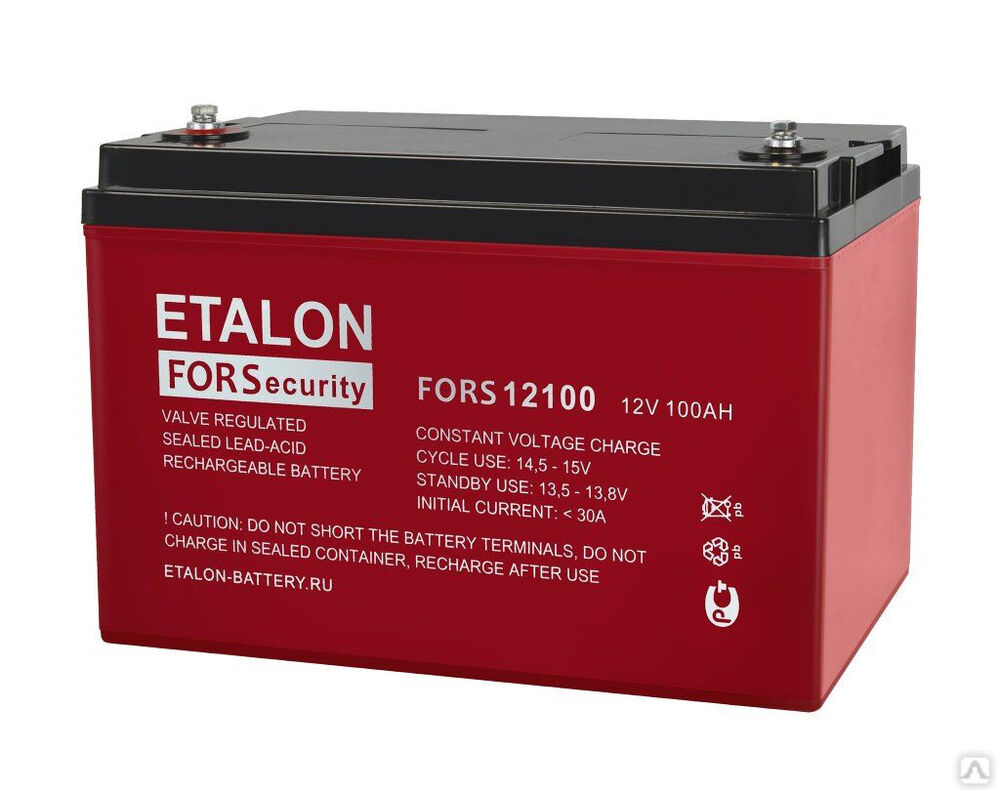 Аккумуляторная батарея 12-100 (12В, 100Ач) ETALON FORS 12100