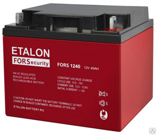 Аккумуляторная батарея 12-40 (12В, 40Ач) ETALON FORS 1240 