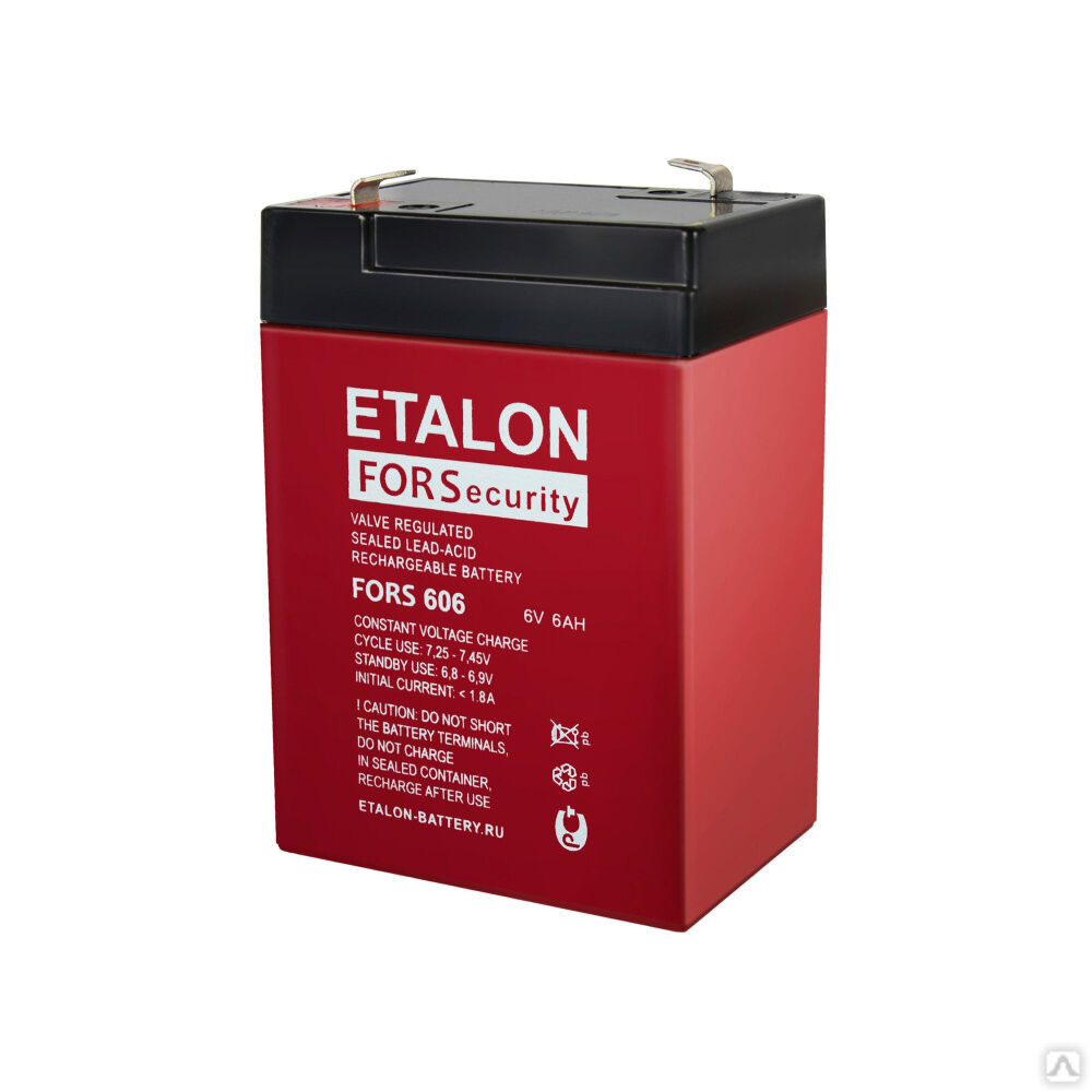 Аккумуляторная батарея 6-6 (6В, 6Ач) ETALON FORS 606