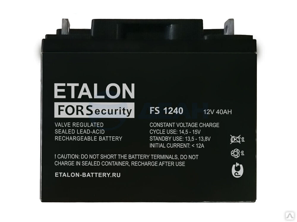 Аккумуляторная батарея 12-40 (12В, 40Ач) ETALON FS 1240