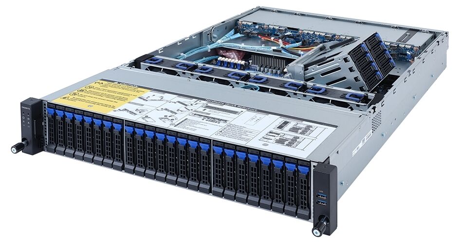 Серверная платформа Gigabyte Gigabyte R262-ZA0/2U/1xSP3/ 16xDDR4-3200 RDIMM/LRDIMM/ 42x2.5"