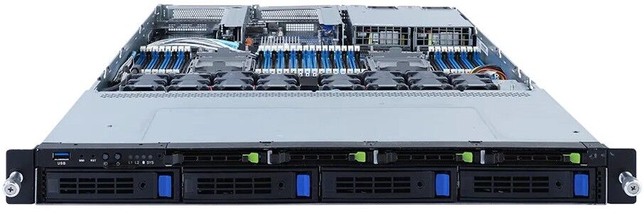 Серверная платформа Gigabyte Gigabyte R182-M80/1U/2x4189/ 32xDDR4-3200 RDIMM/LRDIMM/ 8x2.5",3.5"