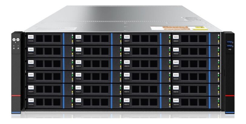 Серверная платформа SNR SNR SNR-SR4324RS/4U/2x4189/ 32xDDR4-3200 RDIMM/LRDIMM/ 24x2.5",3.5",M.2