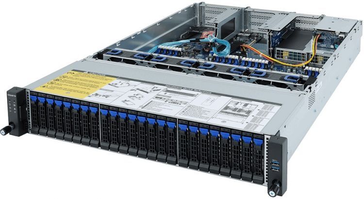 Серверная платформа Gigabyte Gigabyte R282-Z91/2U/2xSP3/ 32xDDR4-3200 RDIMM/LRDIMM/ 26x2.5"