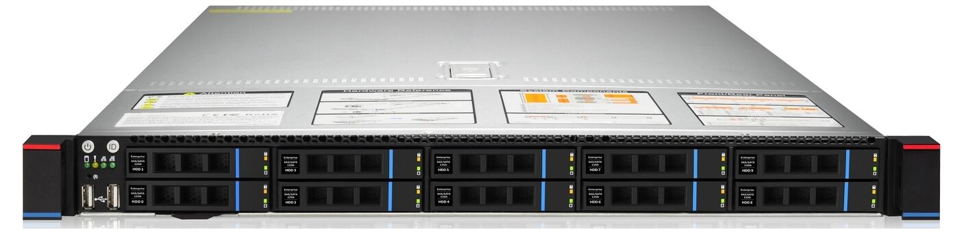 Серверная платформа Gooxi Gooxi SL101-D10R/-NV-G3 SL101-D10R-G3-NV/1U/2x4189/ 32xDDR4-3200 RDIMM/LRDIMM/ 10x2.5",M.2