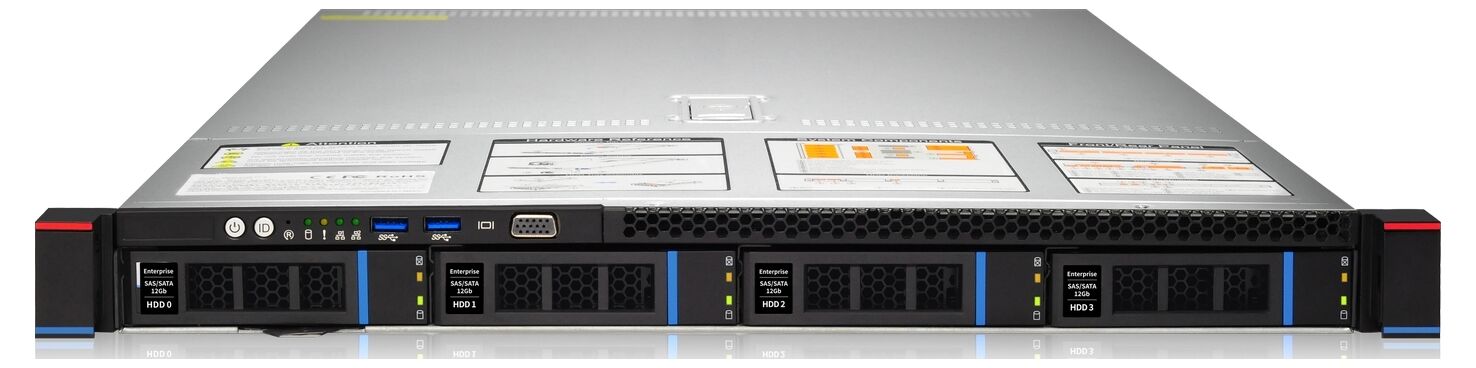 Серверная платформа Gooxi Gooxi SL101-D04R-G3/1U/2x4189/ 32xDDR4-3200 RDIMM/LRDIMM/ 4x2.5",3.5",M.2