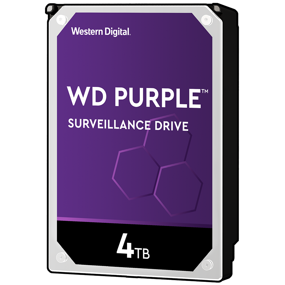 Жесткий диск HDD Western Digital Western Digital WD40PURZ Purple /SATA III/4 TB 5400об/мин/Скорость чтения 150МБайт/с Ск