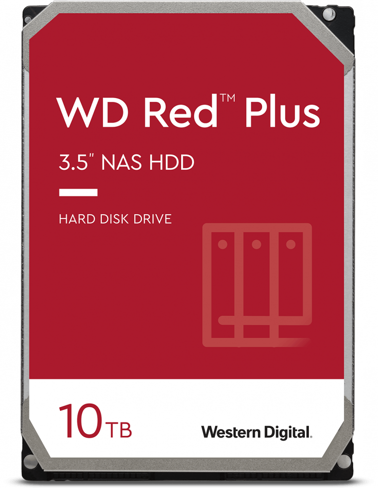 Жесткий диск HDD Western Digital Western Digital Red Plus WD101EFBX/SATA III/10 TB 7200об/мин