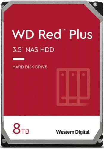 Жесткий диск HDD Western Digital Western Digital Red Plus WD80EFZZ/SATA III/8 TB 5640об/мин