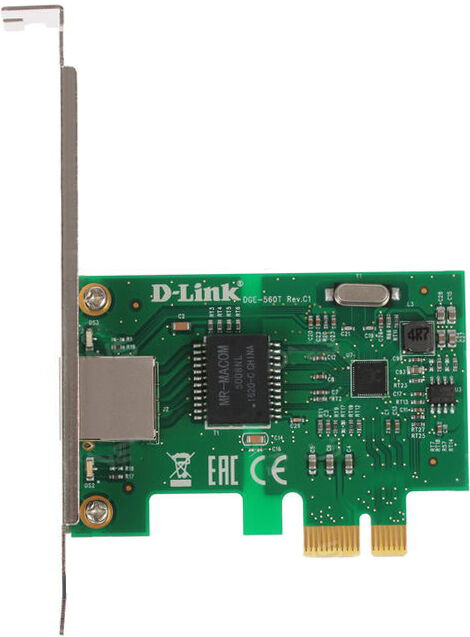 Сетевая карта D-Link D-Link DGE-560T PCI-Express 1.1 среда передачи данных кабель 10/100/1000Mbps