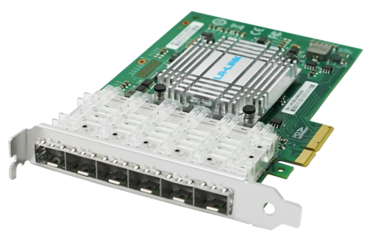 Сетевая карта LR-LINK LR-LINK LRES1006PF-6SFP PCI-Express 2.1 среда передачи данных волокно 1Gb/s