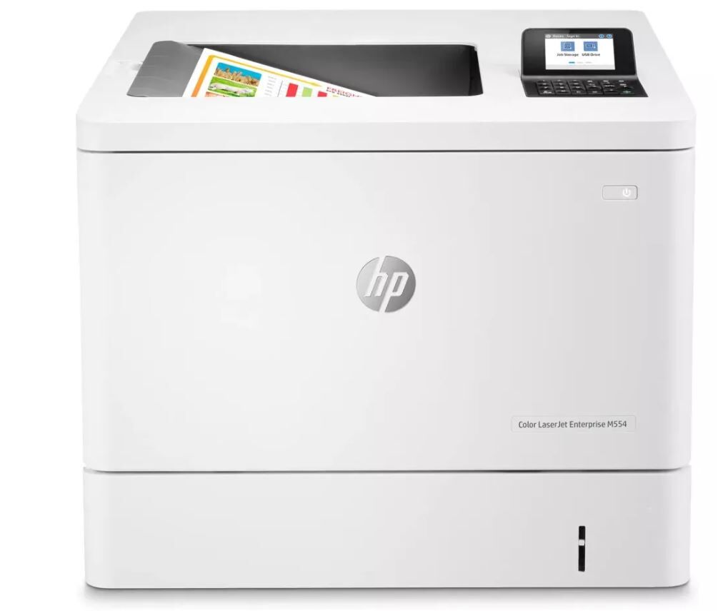 Принтер HP HP Color LaserJet Enterprise M554dn 7ZU81A/A4 цветной/печать Лазерный 1200x1200dpi 33стр.мин/ Сетевой интерфе