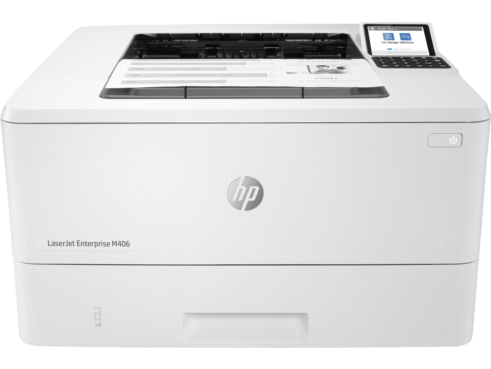 Принтер HP HP LaserJet Enterprise M406dn 3PZ15A/A4 черно-белый/печать Лазерный 1200x1200dpi 38стр.мин/Wi-Fi Сетевой инте