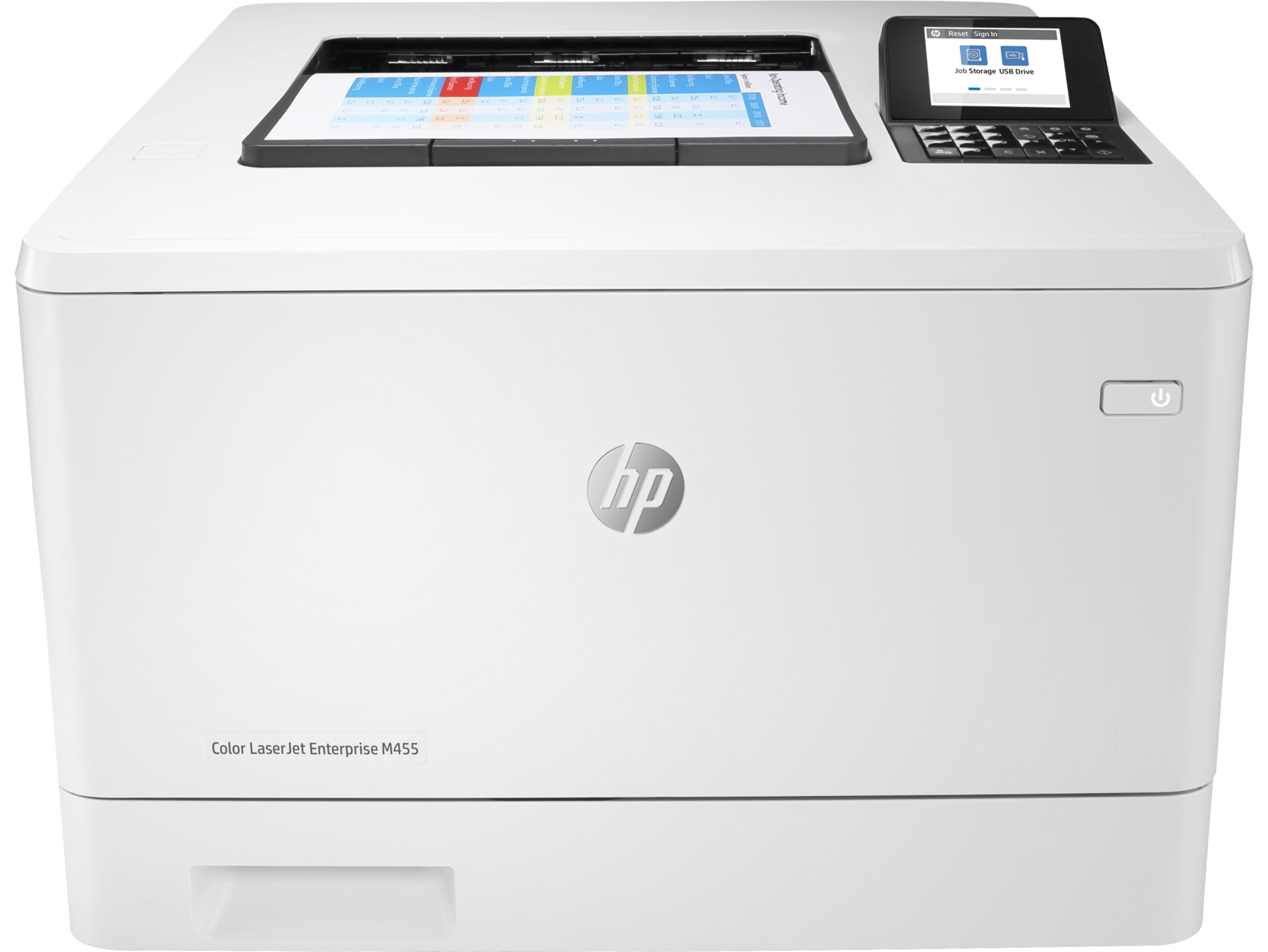 Принтер HP HP Color LaserJet Enterprise M455dn 3PZ95A/A4 цветной/печать Лазерный 600x600dpi 27стр.мин/Wi-Fi Сенсорная ко