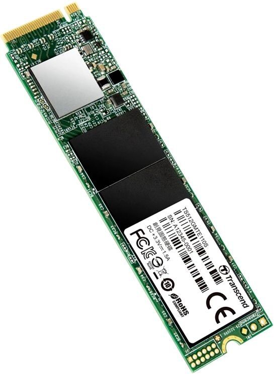 Накопитель SSD Transcend Transcend TS512GMTE110S MTE110S /PCI-E 3.0 x4/512GB /Скорость чтения 1700МБайт/с Скорость запис