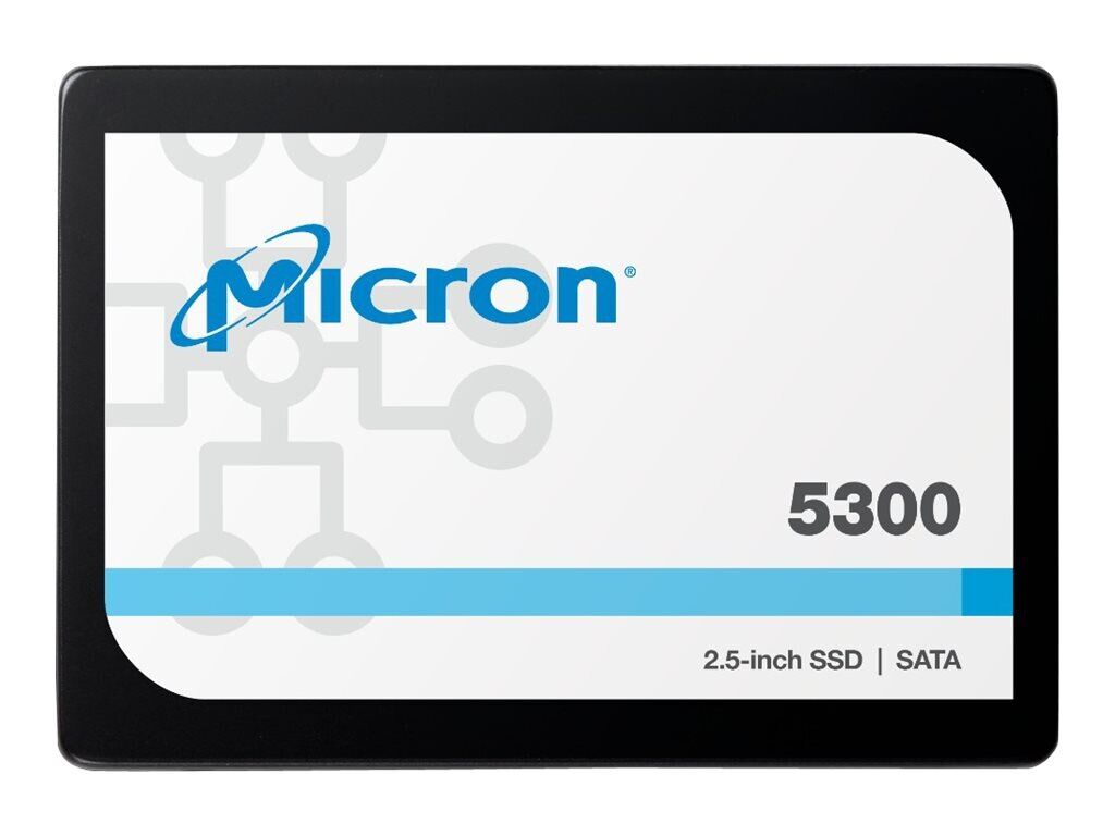 Накопитель SSD Crucial Crucial MTFDDAK3T8TDS-1AW1ZABYY Micron 5300 /SATA II/3.84 TB /Скорость чтения 540МБайт/с Скорость