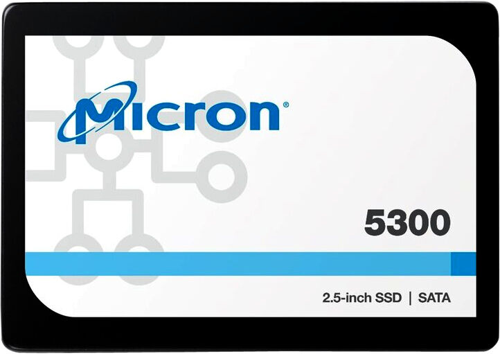 Накопитель SSD Micron Micron 5300 PRO MTFDDAK1T9TDS-1AW1ZABYY/SATA III/1.92 TB /Скорость чтения 540МБайт/с Скорость запи