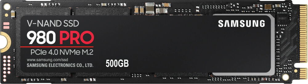 Накопитель SSD Samsung Samsung 980 PRO MZ-V8P500BW/PCI-E 4.0 x4/500GB /Скорость чтения 6900МБайт/с Скорость записи 5000М