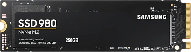 Накопитель SSD Samsung Samsung 980 MZ-V8V250BW/PCI-E 3.0 x4/250GB /Скорость чтения 2900МБайт/с Скорость записи 1300МБайт