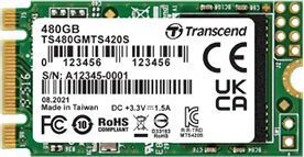 Накопитель SSD Transcend Transcend TS480GMTS420S/SATA III/480GB /Скорость чтения 530МБайт/с Скорость записи 480МБайт/с