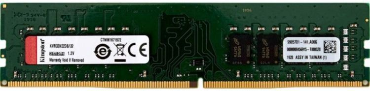 Оперативная память Kingston Kingston KVR32N22D8/32 /32GB / PC4-25600 DDR4 UDIMM-3200MHz DIMM/в комплекте 1 модуль