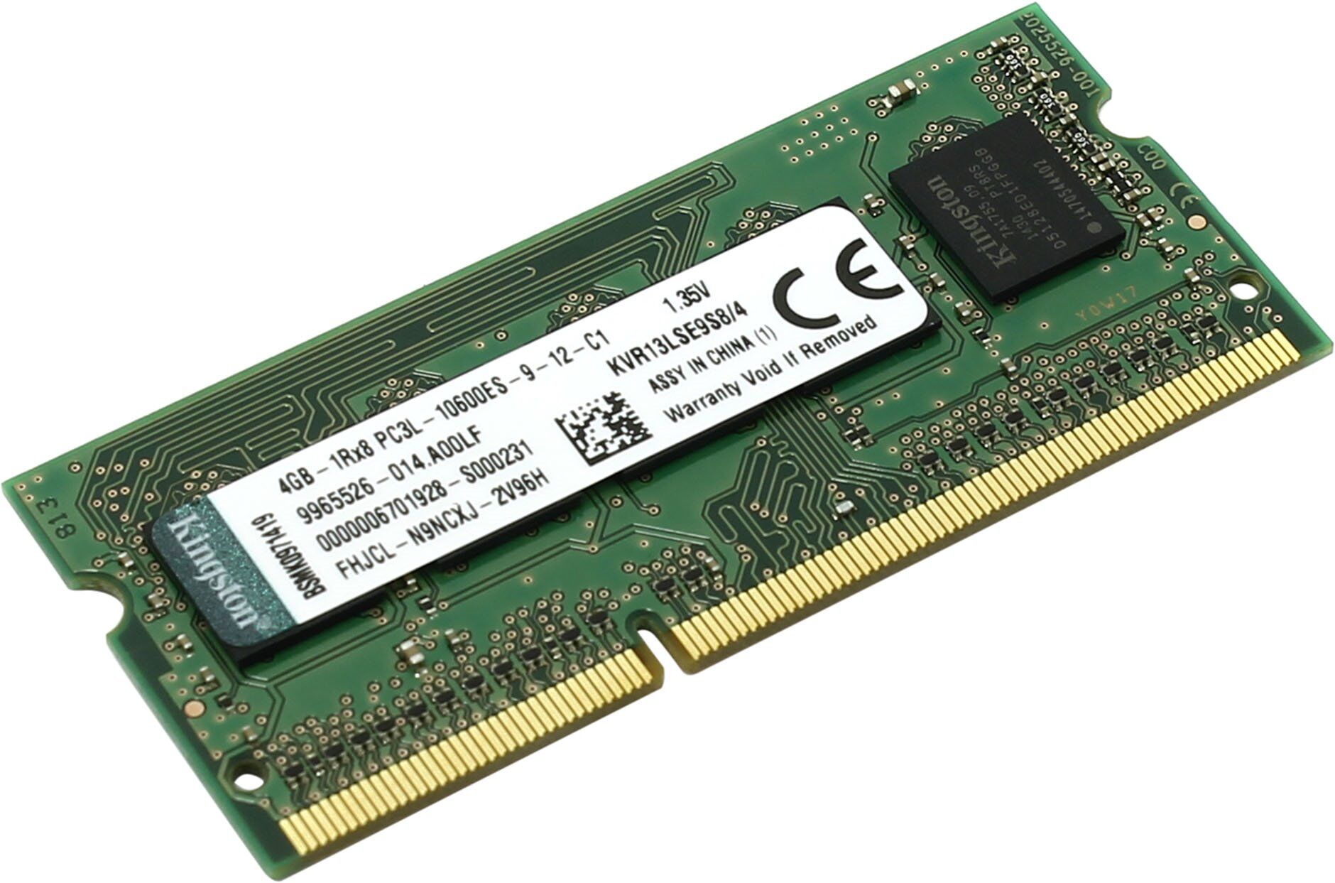 Оперативная память Kingston Kingston KVR16LS11/8WP/8GB / PC3-12800 DDR3L UDIMM-1600MHz SO-DIMM/в комплекте 1 модуль