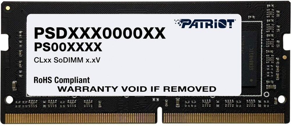 Оперативная память Patriot Patriot PSD432G26662S/32GB / PC4-21300 DDR4 UDIMM-2666MHz SO-DIMM/в комплекте 1 модуль