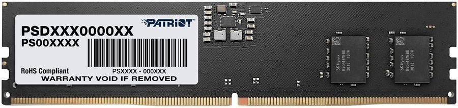 Оперативная память Patriot Patriot PSD516G480081/16GB Registered/ PC5-38400 DDR5 UDIMM-4800MHz DIMM/в комплекте 1 модуль
