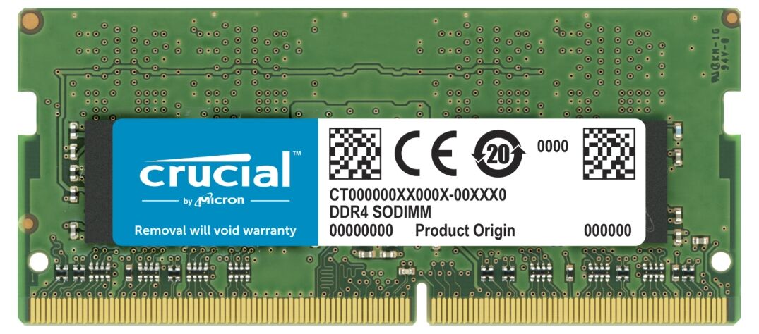 Оперативная память Crucial Crucial CT32G4SFD832A/32GB / PC4-25600 DDR4 UDIMM-3200MHz SO-DIMM/в комплекте 1 модуль