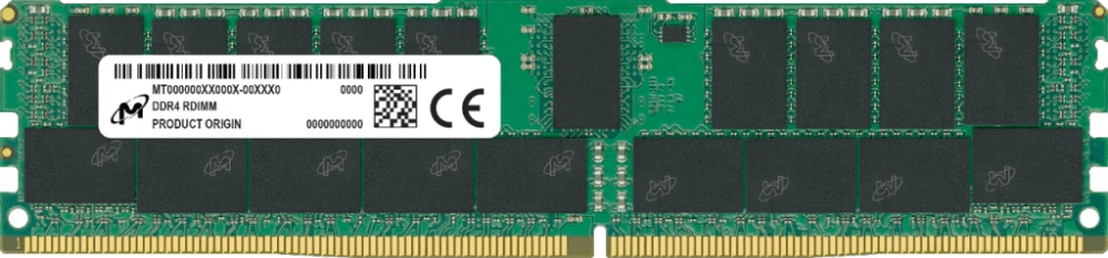 Оперативная память Micron Micron MTA36ASF4G72PZ-3G2/32GB Registered/ PC4-25600 DDR4 RDIMM-3200MHz DIMM/в комплекте 1 мод