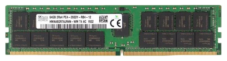 Оперативная память Hynix Hynix HMAA8GR7AJR4N-WM/64GB Registered/ PC4-23400 DDR4 RDIMM-2933MHz DIMM/в комплекте 1 модуль