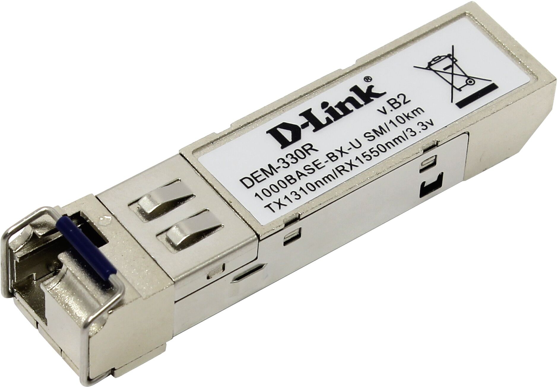 Трансивер D-Link Трансивер D-Link SFP Оптика LC TX 1310нм. RX Максимальное расстояние 10км 330R/10KM/A1A