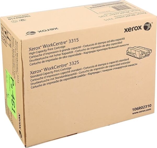 Картридж для печати Xerox Картридж Xerox 106R02310 вид печати лазерный, цвет Черный, емкость