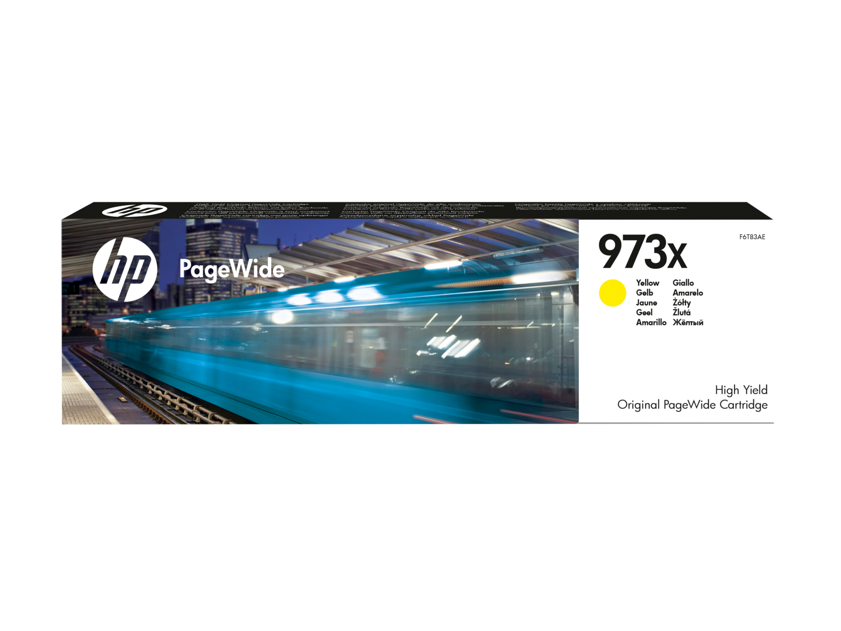 Картридж для печати HP Картридж HP 973X F6T83AE вид печати струйный, цвет Желтый, емкость 86мл.