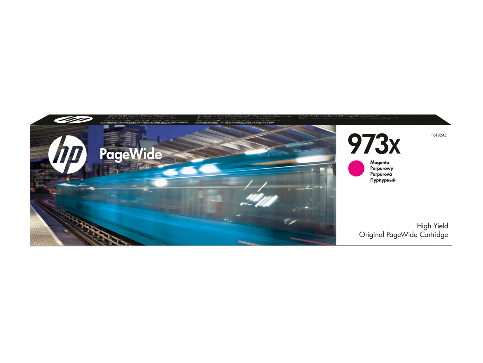 Картридж для печати HP Картридж HP 973X F6T82AE вид печати струйный, цвет Пурпурный, емкость 82мл.