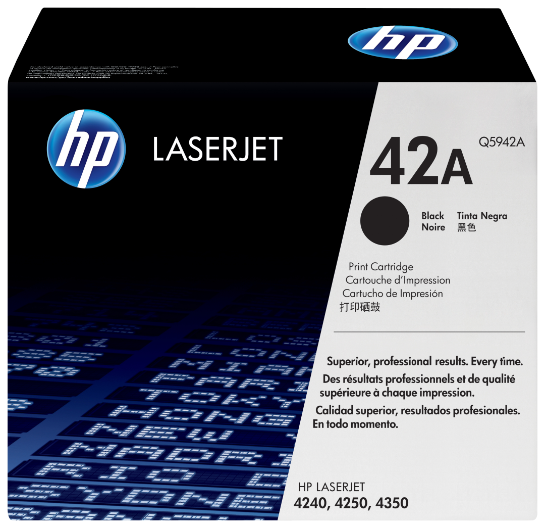 Картридж для печати HP Картридж HP 42A Q5942A вид печати лазерный, цвет Черный, емкость