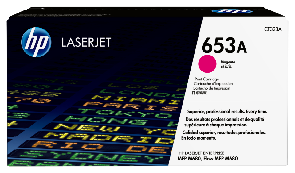 Картридж для печати HP Картридж HP 653A CF323A вид печати лазерный, цвет Пурпурный, емкость