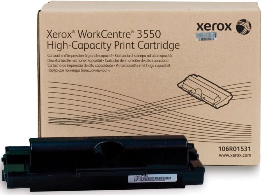 Картридж для печати Xerox Картридж Xerox 106R01531 вид печати лазерный, цвет Черный, емкость