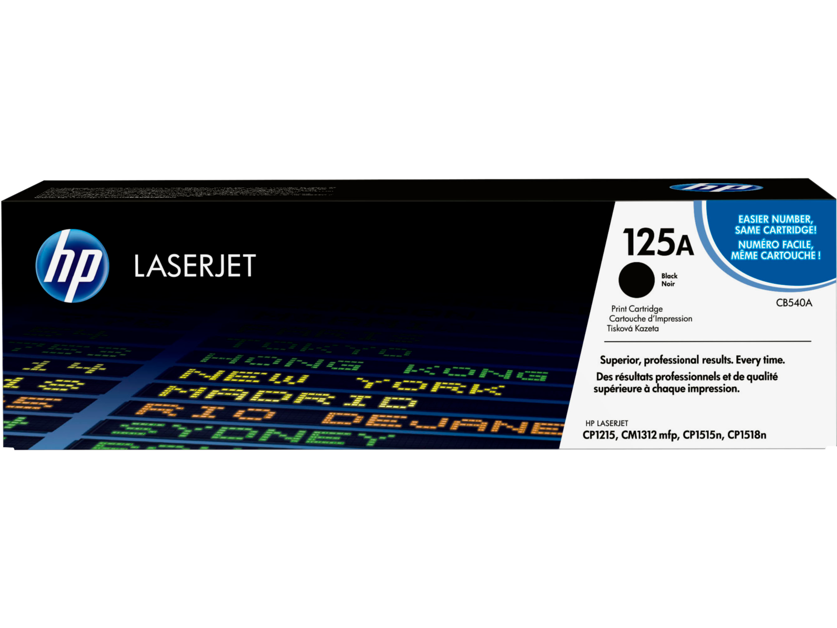 Картридж для печати HP Картридж HP 125A CB540A вид печати лазерный, цвет Черный, емкость