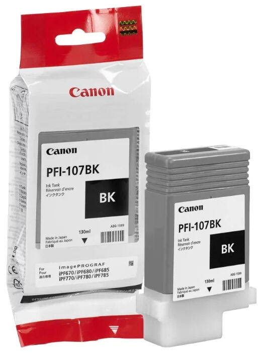 Картридж для печати Canon Картридж Canon 107 6705B001 вид печати струйный, цвет Черный, емкость 130мл.